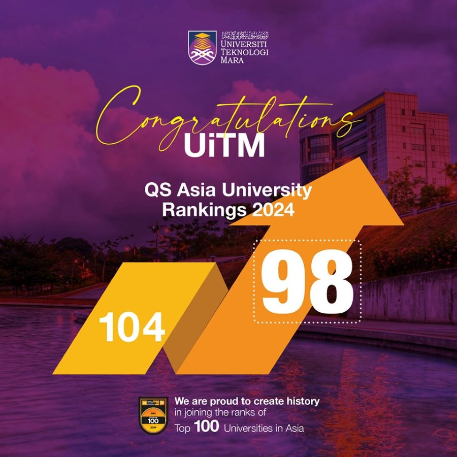 UiTM Tersenarai 100 Universiti Terbaik Dalam QS Asia University ...