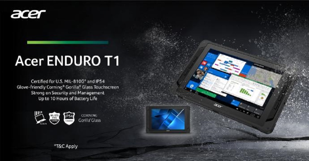 Tablet Tahan Lasak Acer Enduro T1