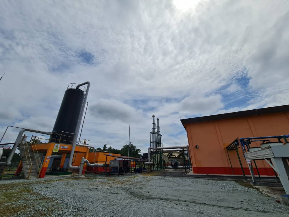 Bangunan loji janakuasa biogas FGV di Triang, Pahang