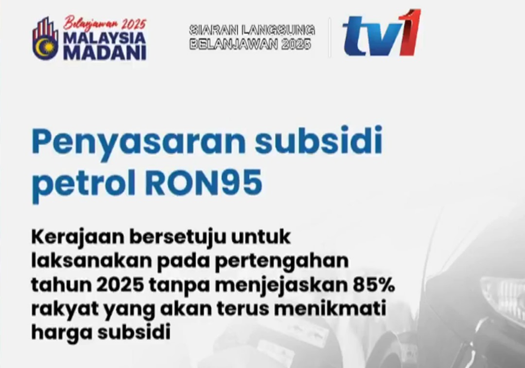 Subsidi RON95 Akan Dilaksanakan Pada Pertengahan 2025 - PM | DagangNews