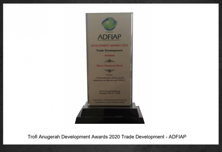 Anugerah Development Awards 2020 Trade Development.