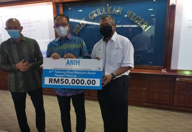  Anih Berhad sumbang RM50,000 kepada tabung banjir Pahang