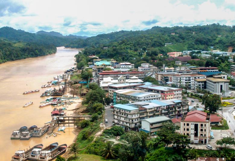 Kapit is a town connected by the river from Sibu in Sarawak.