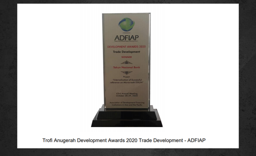 Anugerah Development Awards 2020 Trade Development.