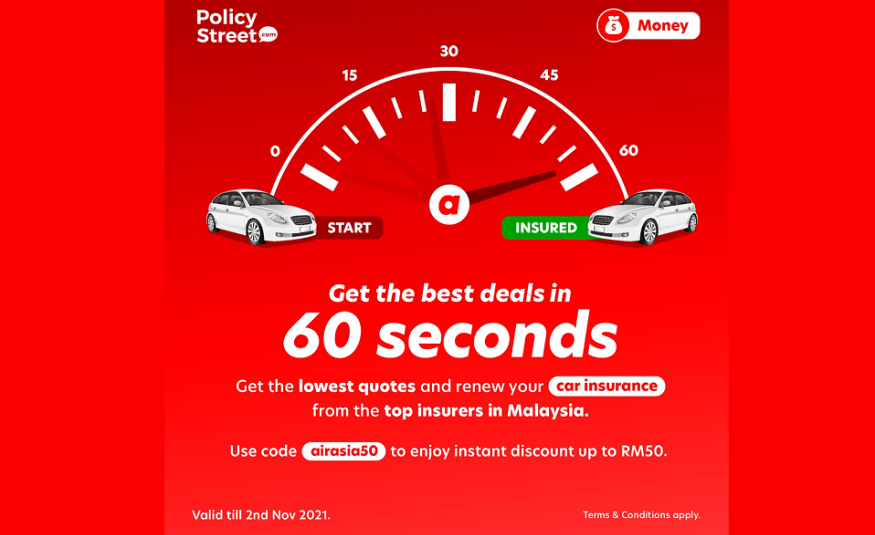  airasia money tawar insurans kereta digital