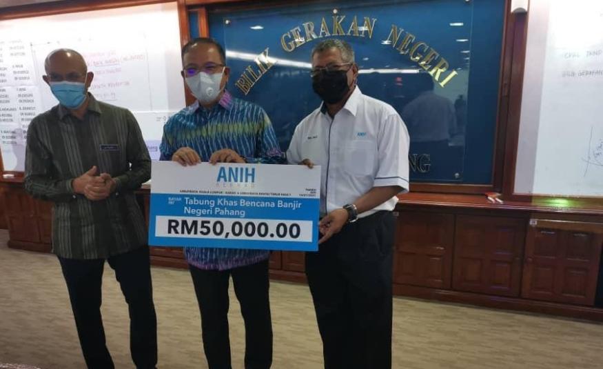  Anih Berhad sumbang RM50,000 kepada tabung banjir Pahang