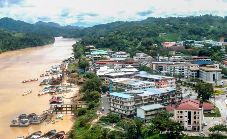 Kapit is a town connected by the river from Sibu in Sarawak.